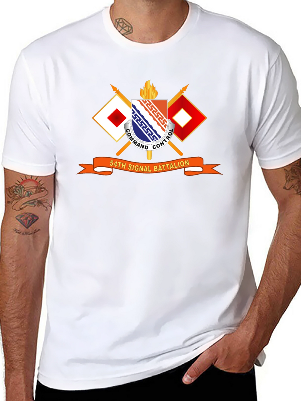 54th Signal Battalion T-Shirt - Military Pride