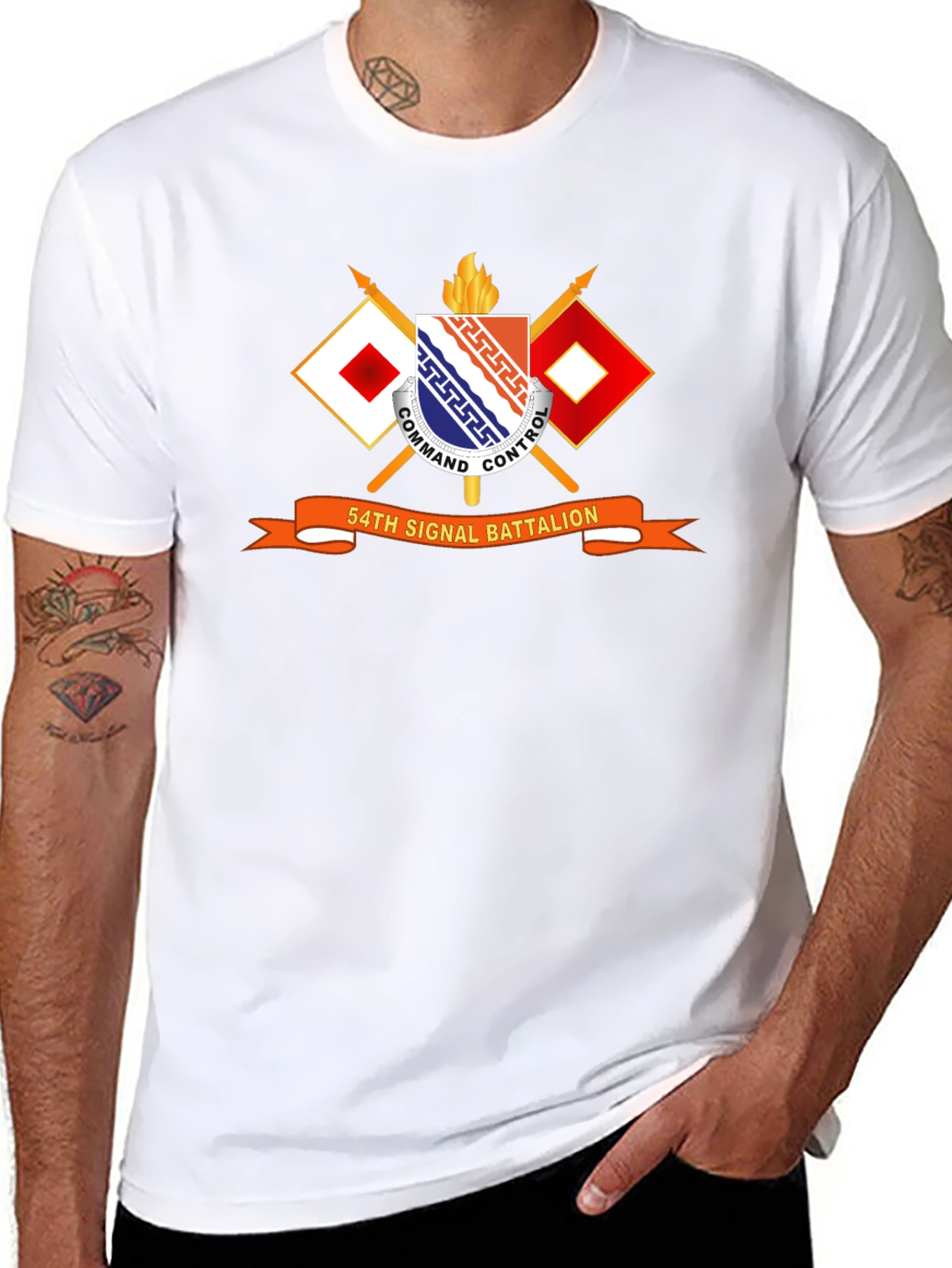 54th Signal Battalion T-Shirt - Military Pride