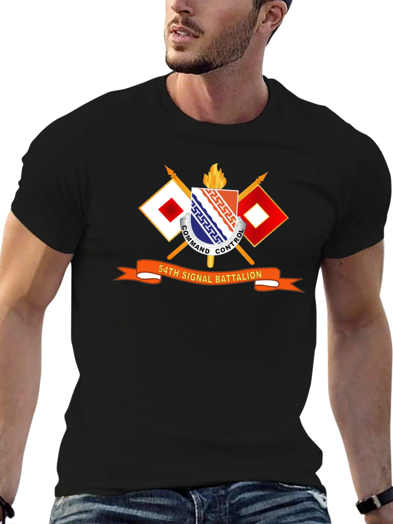 54th Signal Battalion T-Shirt - Military Pride