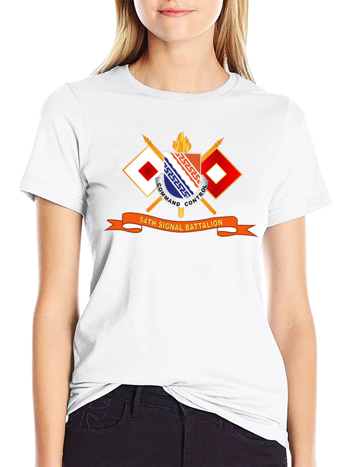 54th Signal Battalion T-Shirt - Military Pride