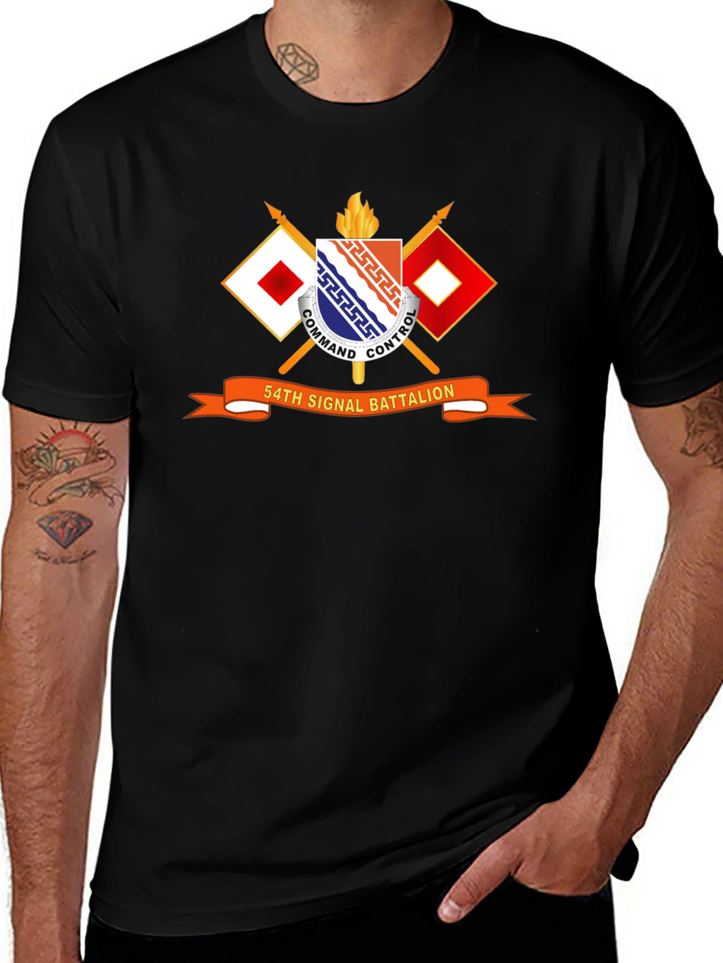 54th Signal Battalion T-Shirt - Military Pride