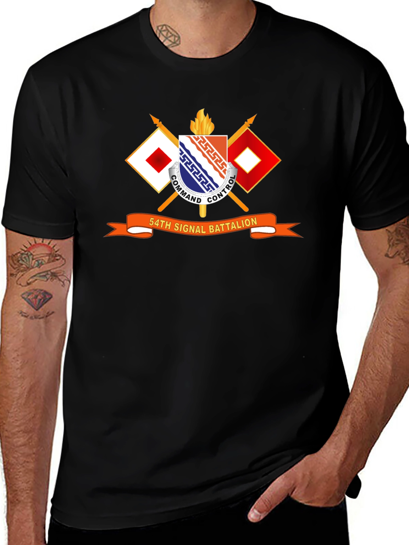 54th Signal Battalion T-Shirt - Military Pride