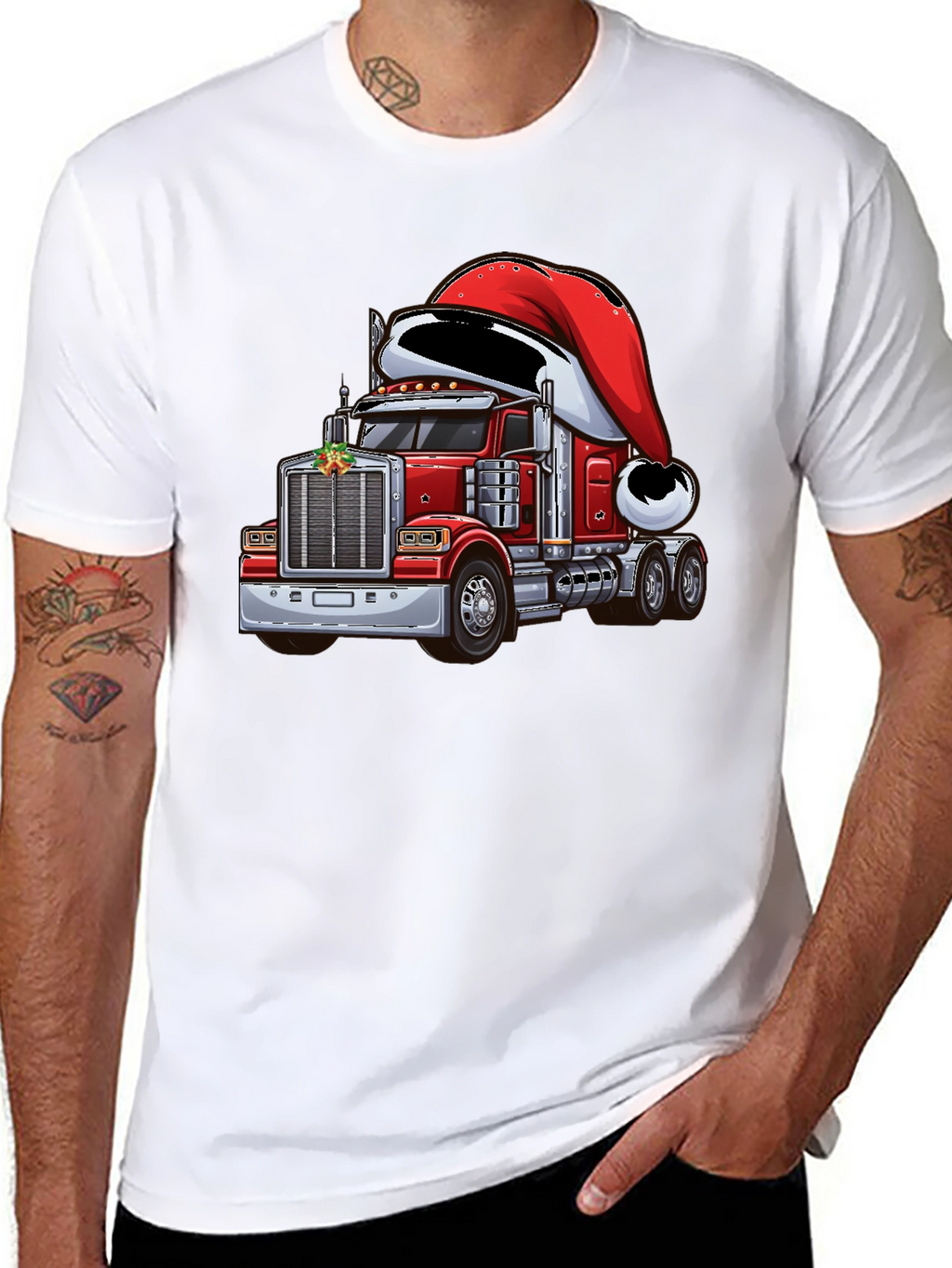 Christmas Trucker T-Shirt - Holiday Style