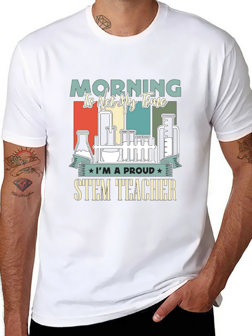 Proud STEM Teacher Graphic T-Shirt