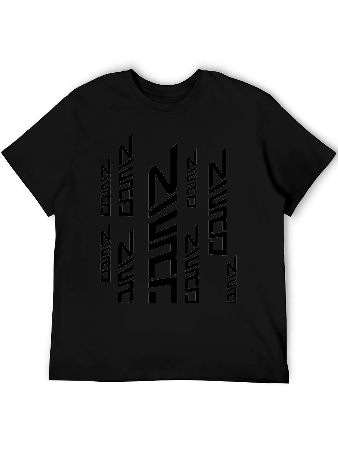 Abstract Print Black T-Shirt - Modern Casual Tee