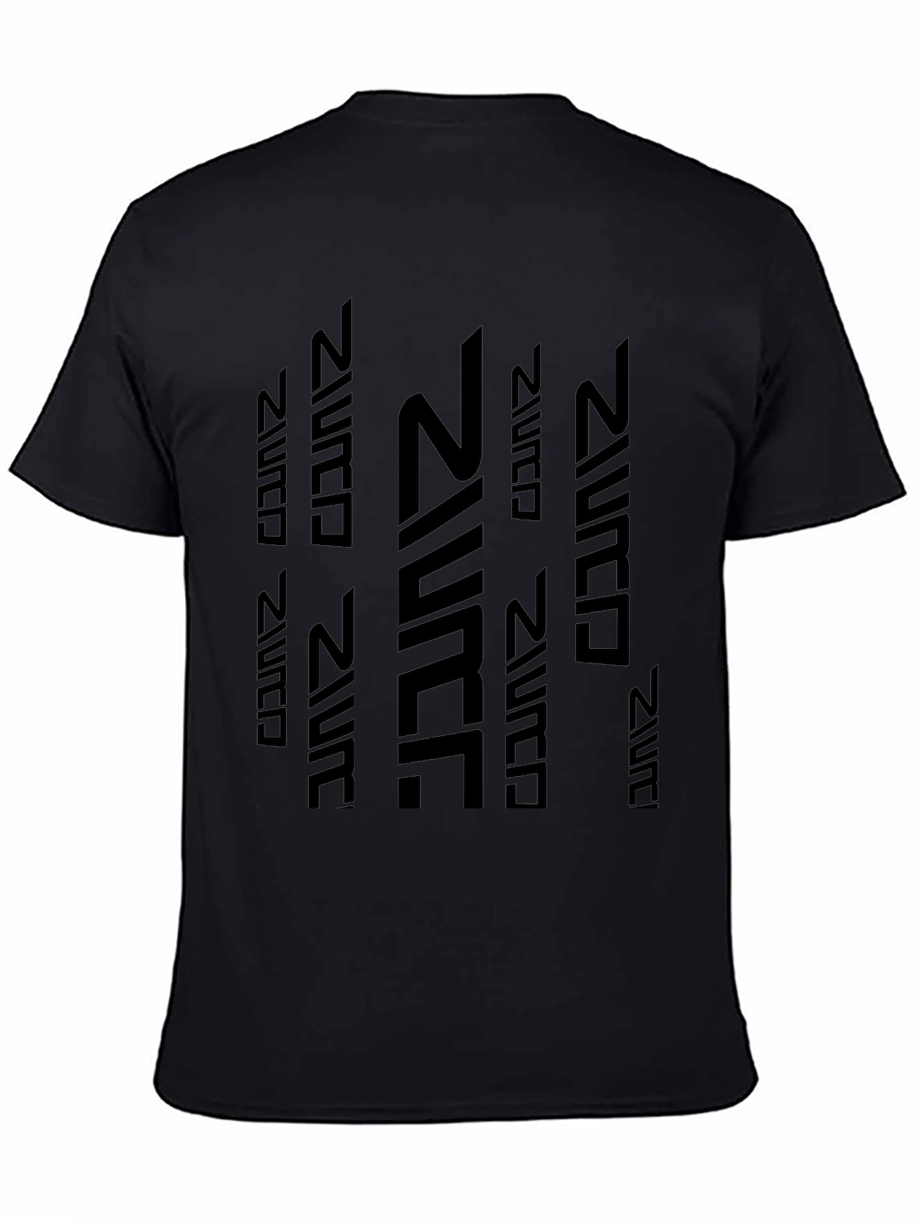 Abstract Print Black T-Shirt - Modern Casual Tee