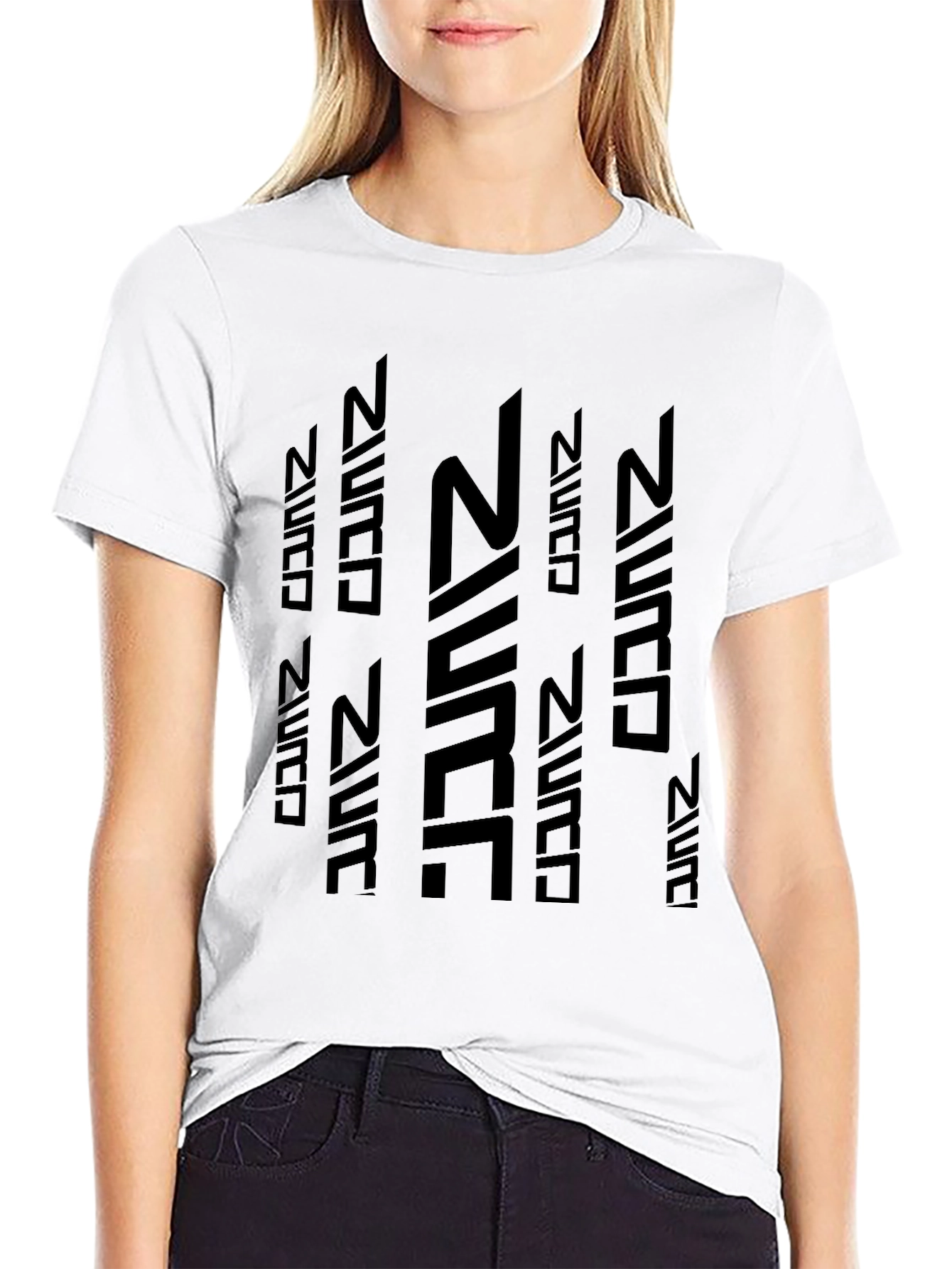 Abstract Print Black T-Shirt - Modern Casual Tee