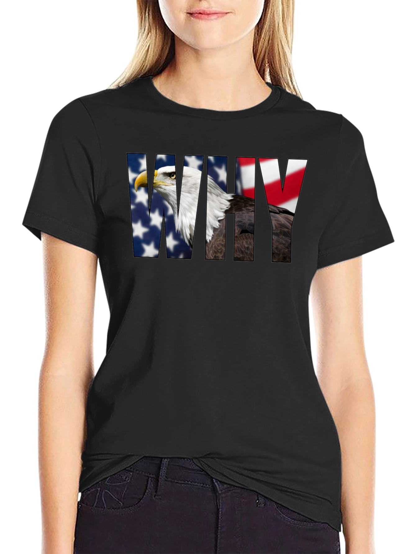 American Eagle WHY Graphic Print T-Shirt