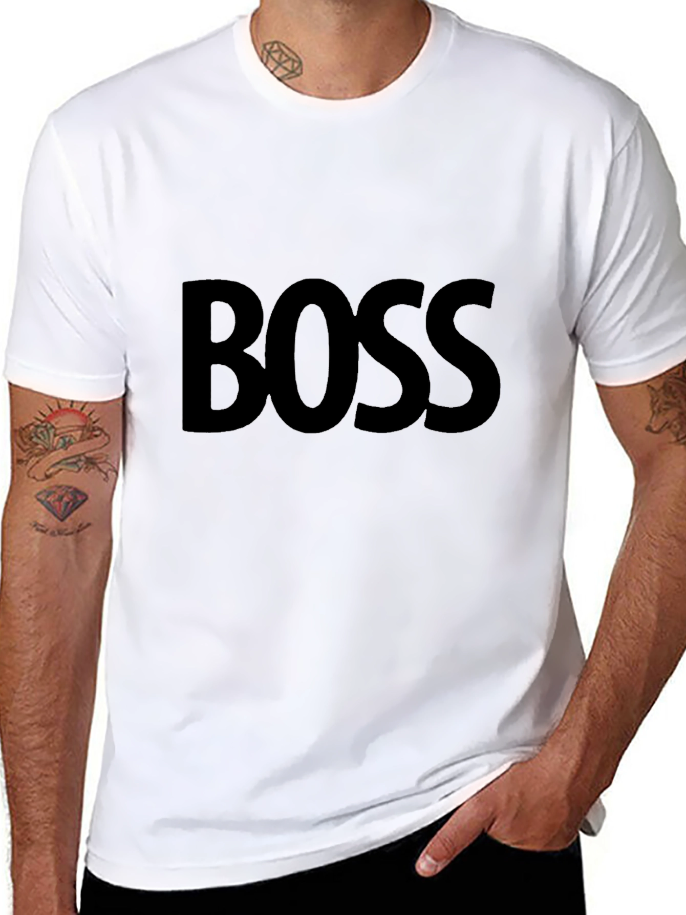 BOSS Graphic Mens Black T-Shirt