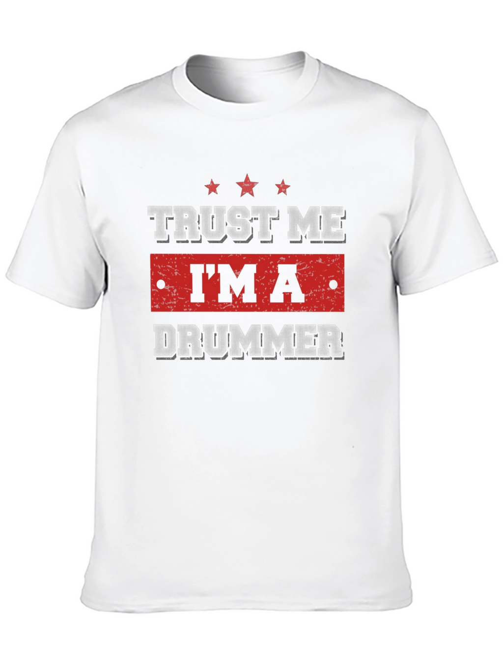 Trust Me Im a Drummer Graphic Black T-Shirt