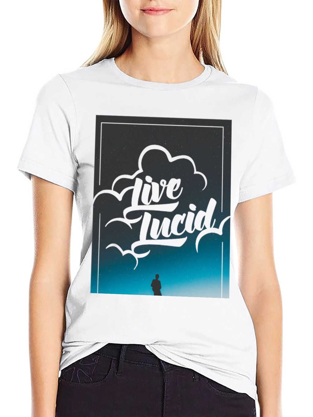 Live Lucid Black Graphic Tee