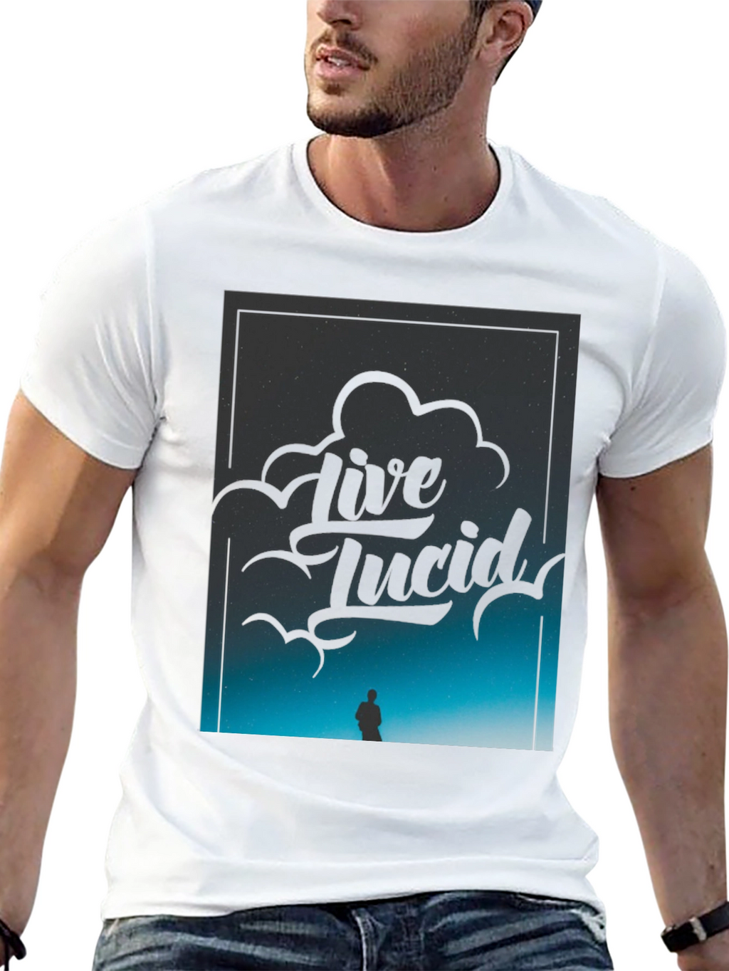 Live Lucid Black Graphic Tee