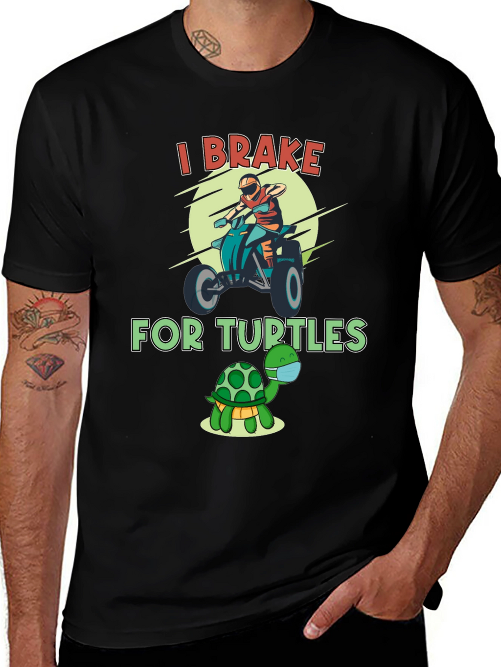 I Brake For Turtles Graphic T-Shirt