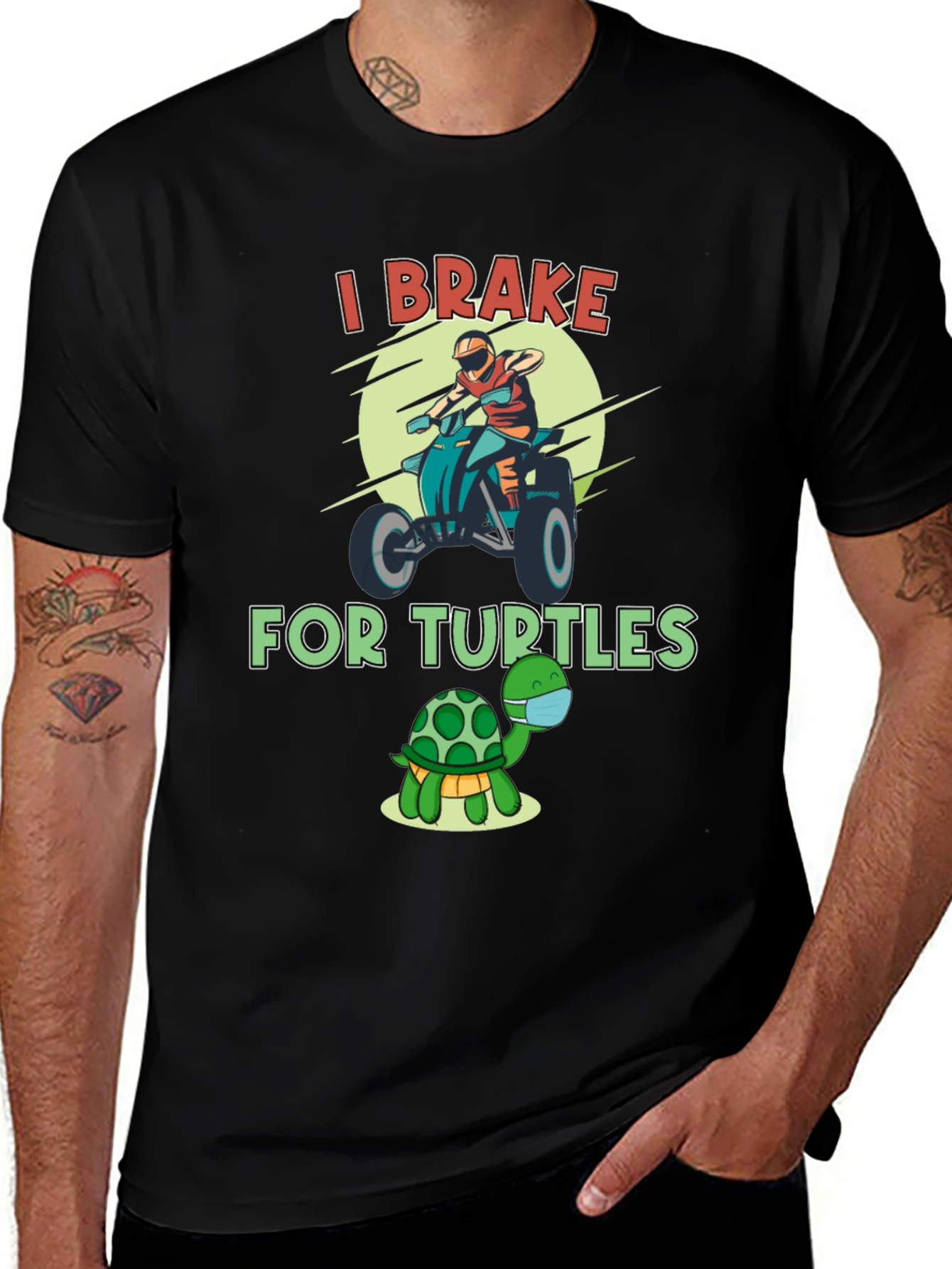 I Brake For Turtles Graphic T-Shirt