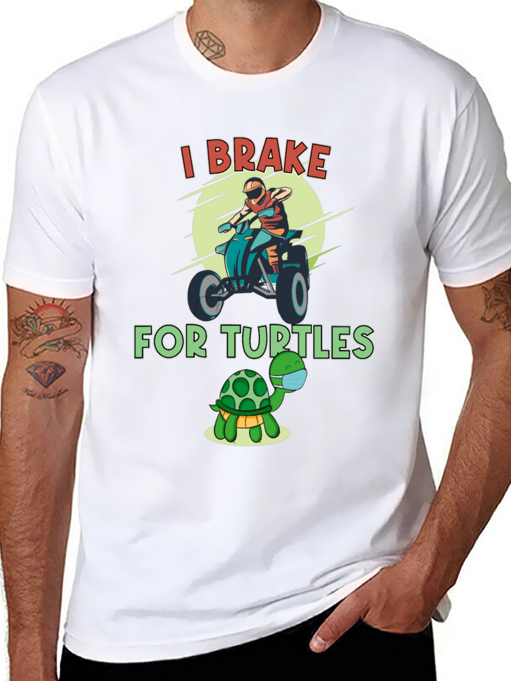 I Brake For Turtles Graphic T-Shirt