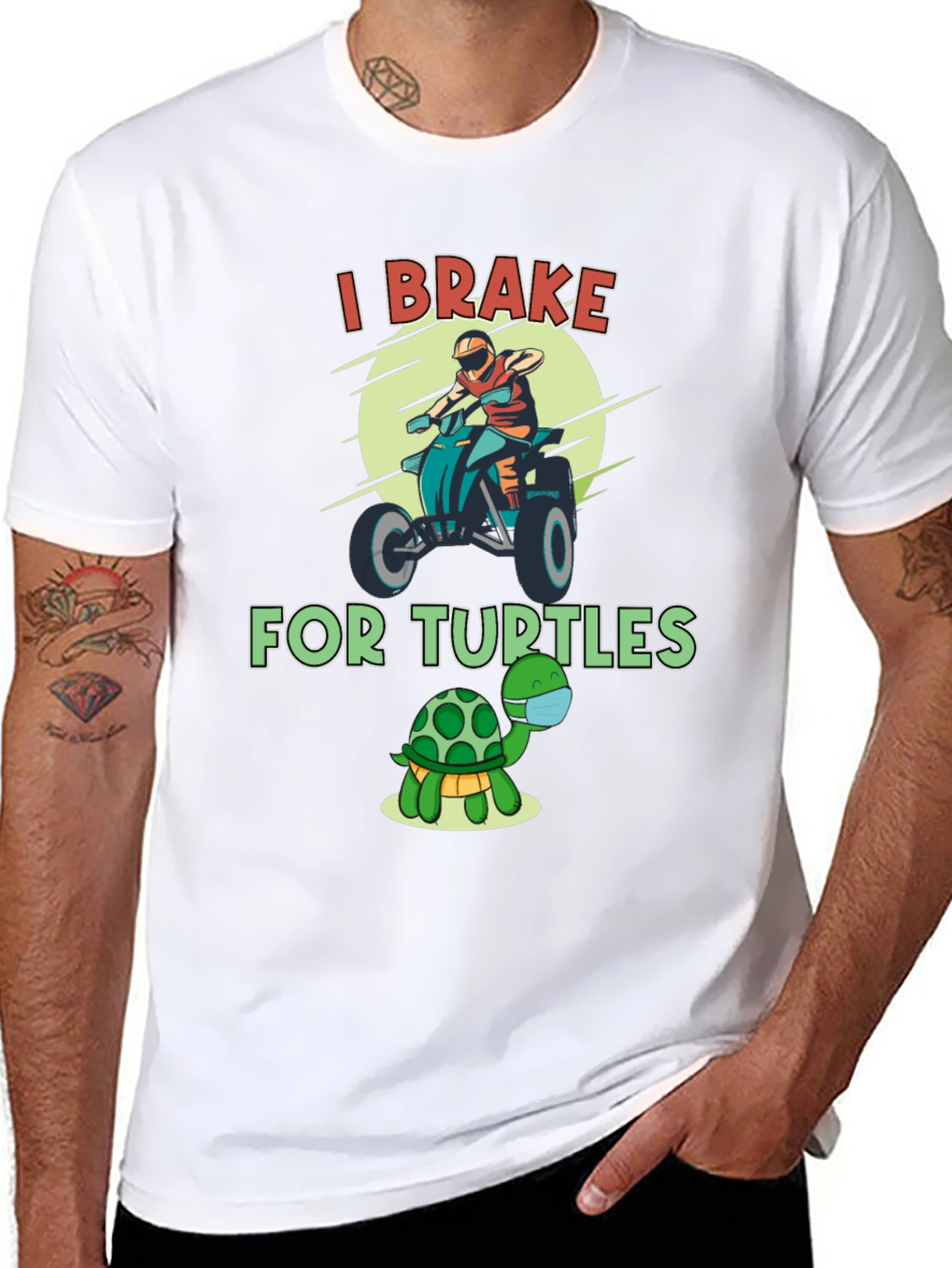 I Brake For Turtles Graphic T-Shirt