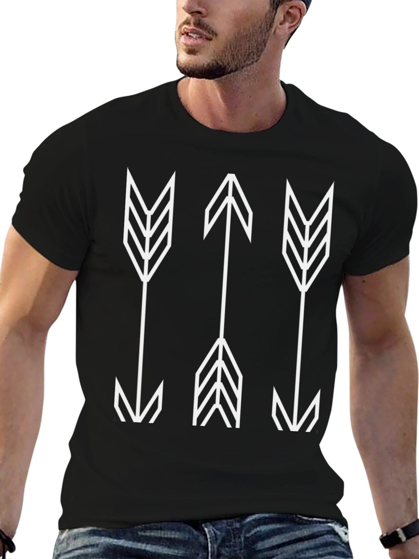 Arrow Graphic Tee - Minimalist Design