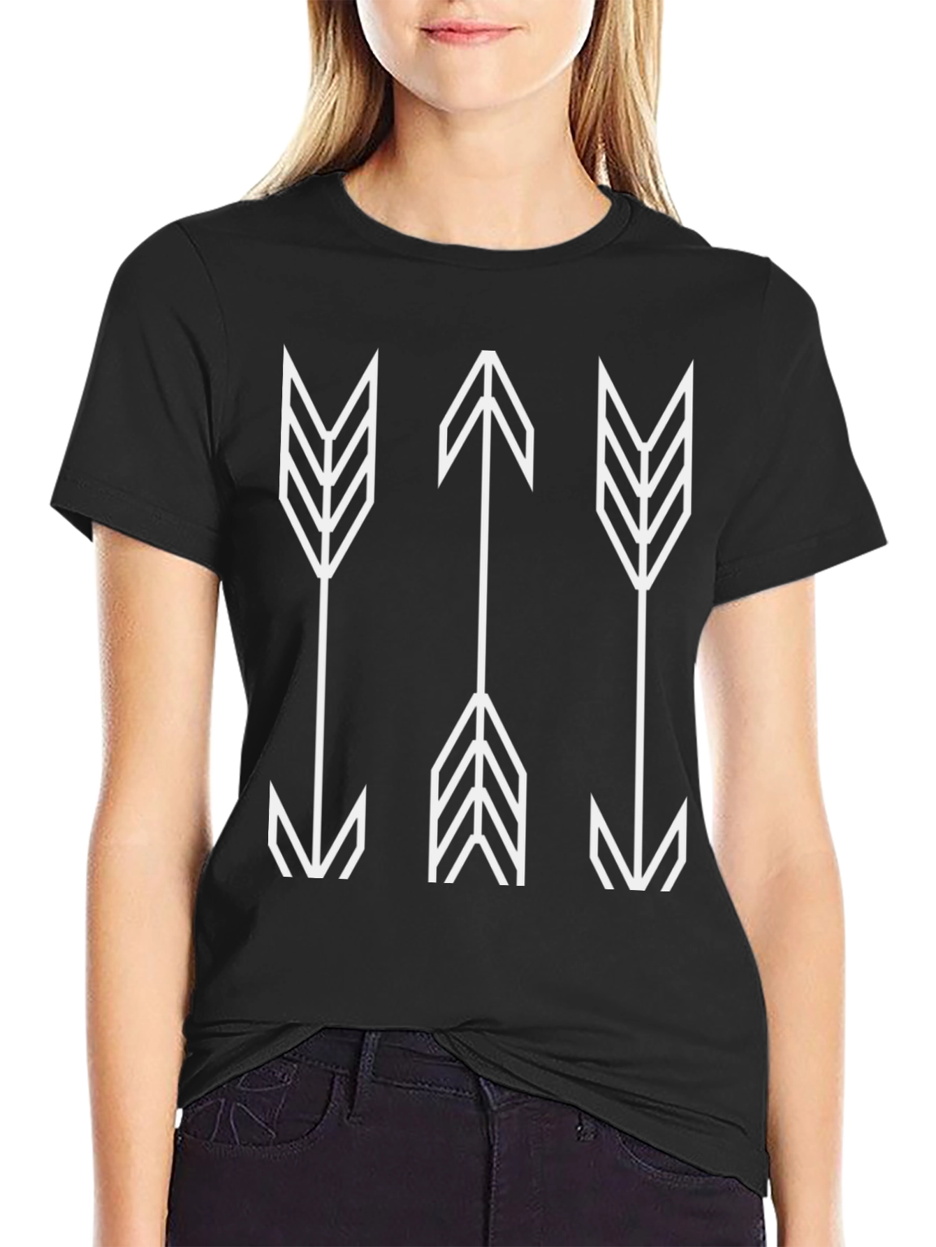 Arrow Graphic Tee - Minimalist Design