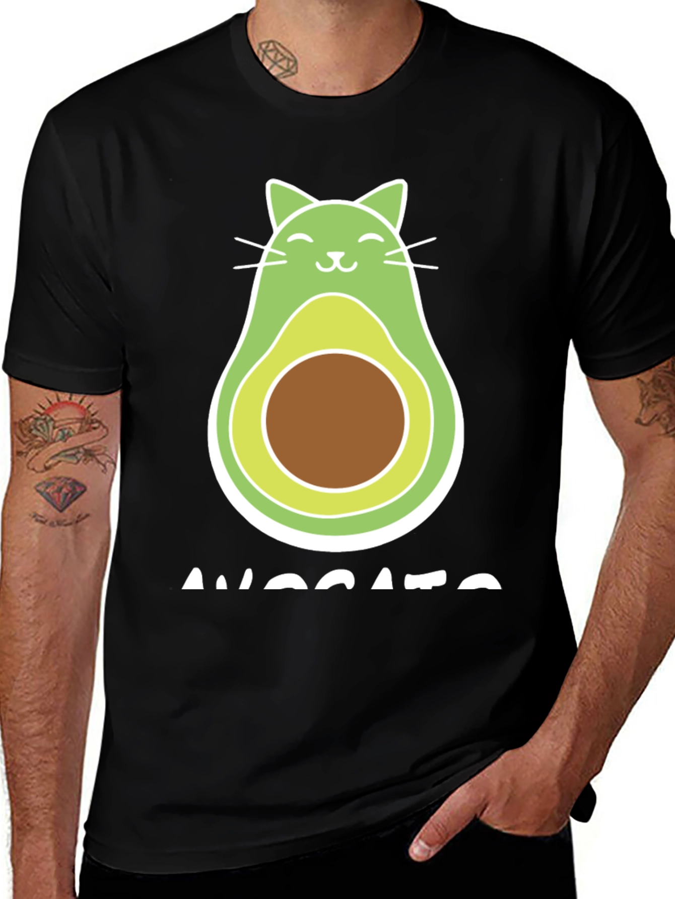 Avocato T-Shirt: Cat Avocado Fusion Tee