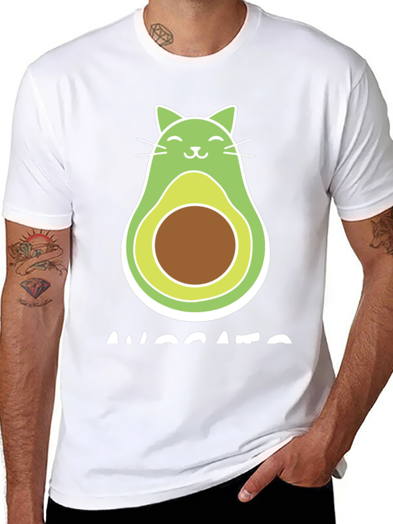 Avocato T-Shirt: Cat Avocado Fusion Tee