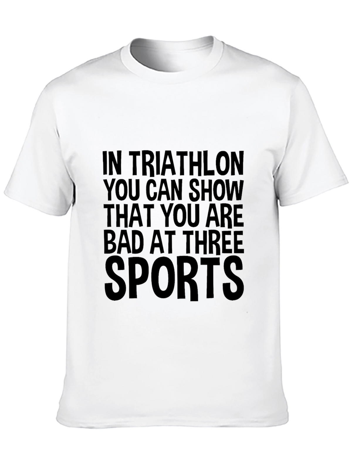Triathlon Humor Graphic T-Shirt - Three Sports Fail