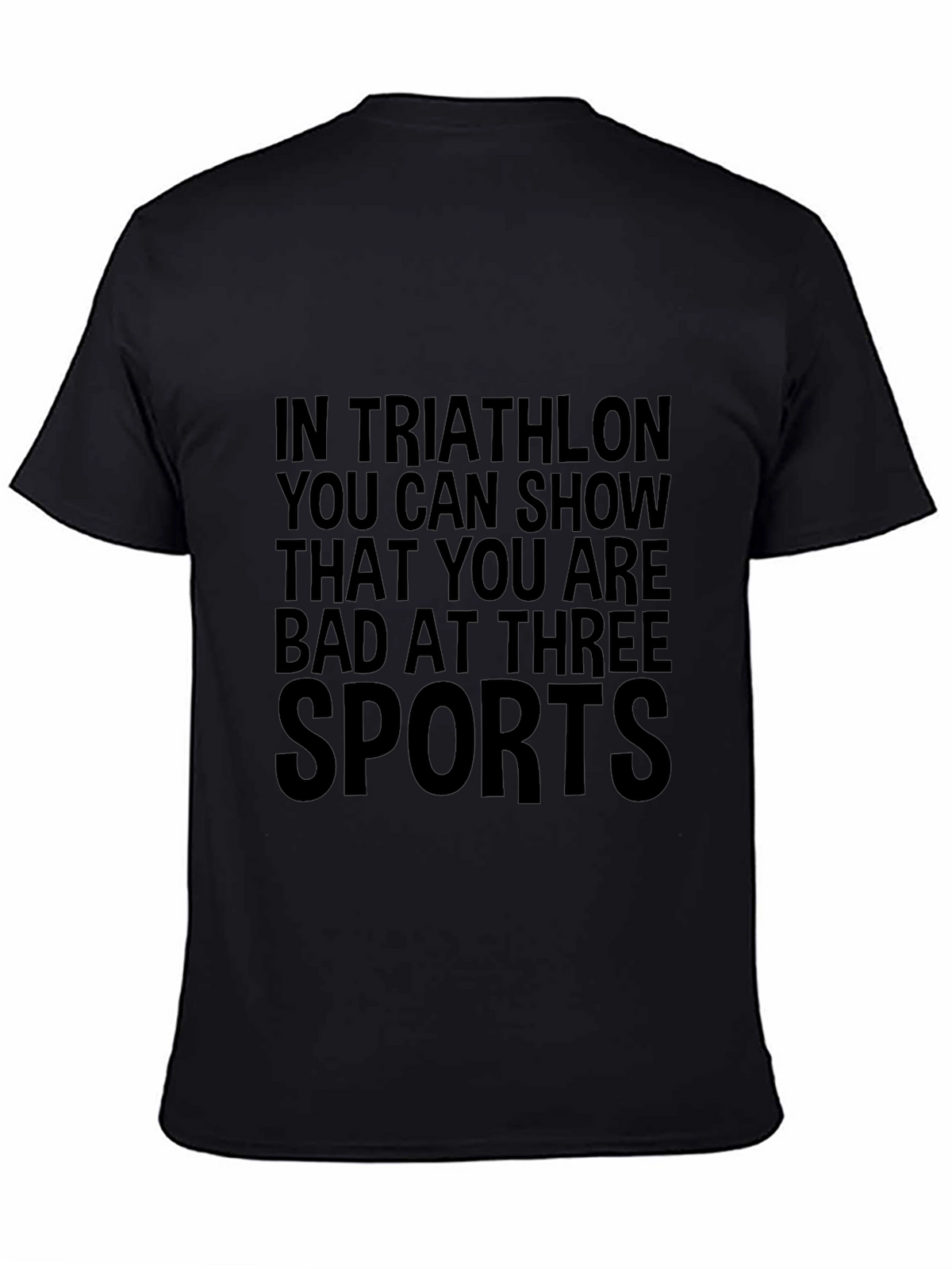 Triathlon Humor Graphic T-Shirt - Three Sports Fail