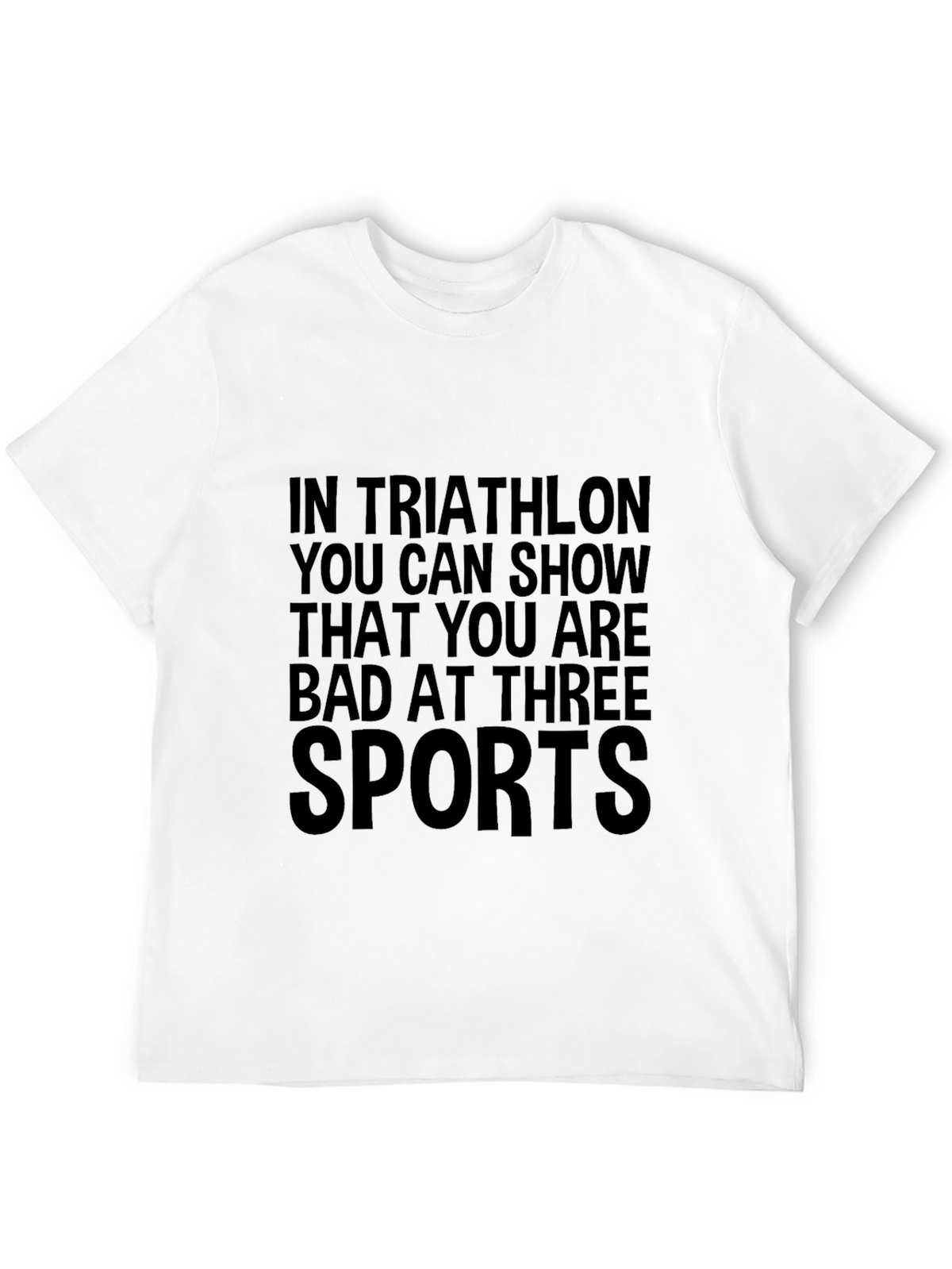 Triathlon Humor Graphic T-Shirt - Three Sports Fail