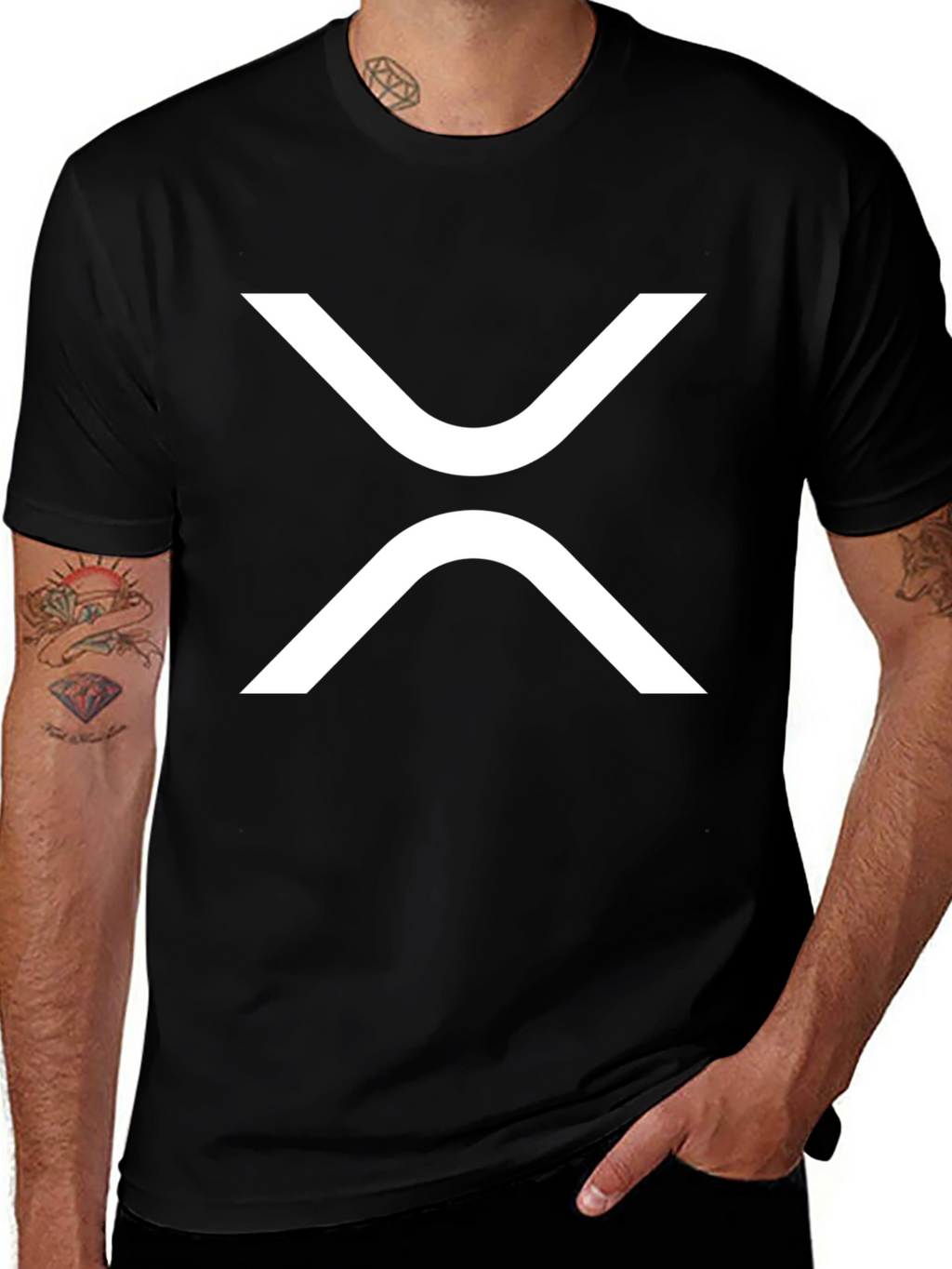 Ripple Crypto Black T-Shirt