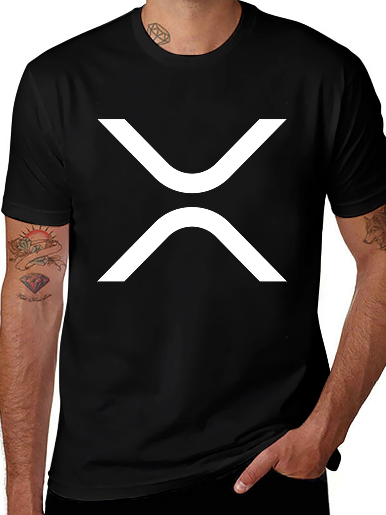 Ripple Crypto Black T-Shirt