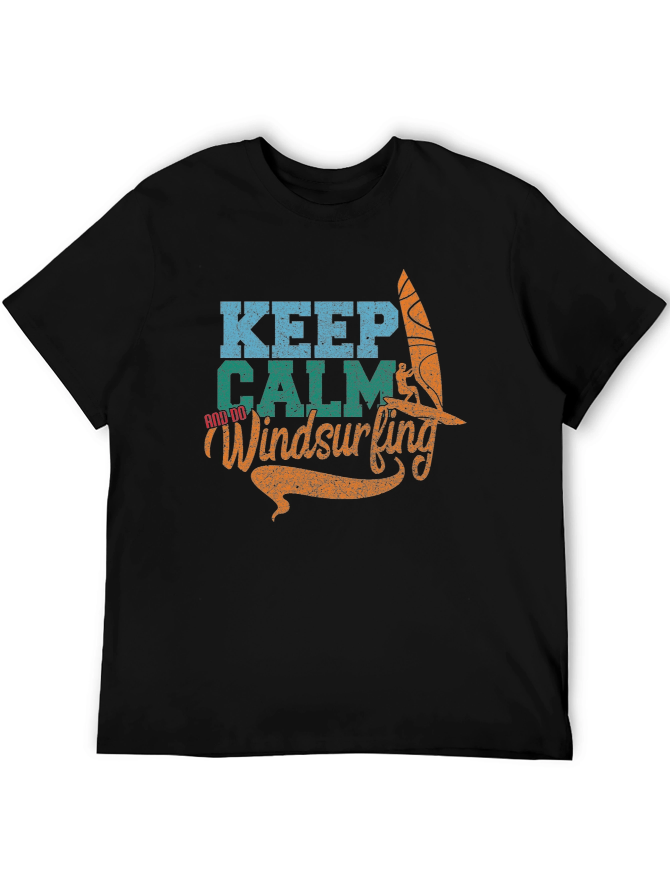 Keep Calm and Do Windsurfing Graphic T-Shirt