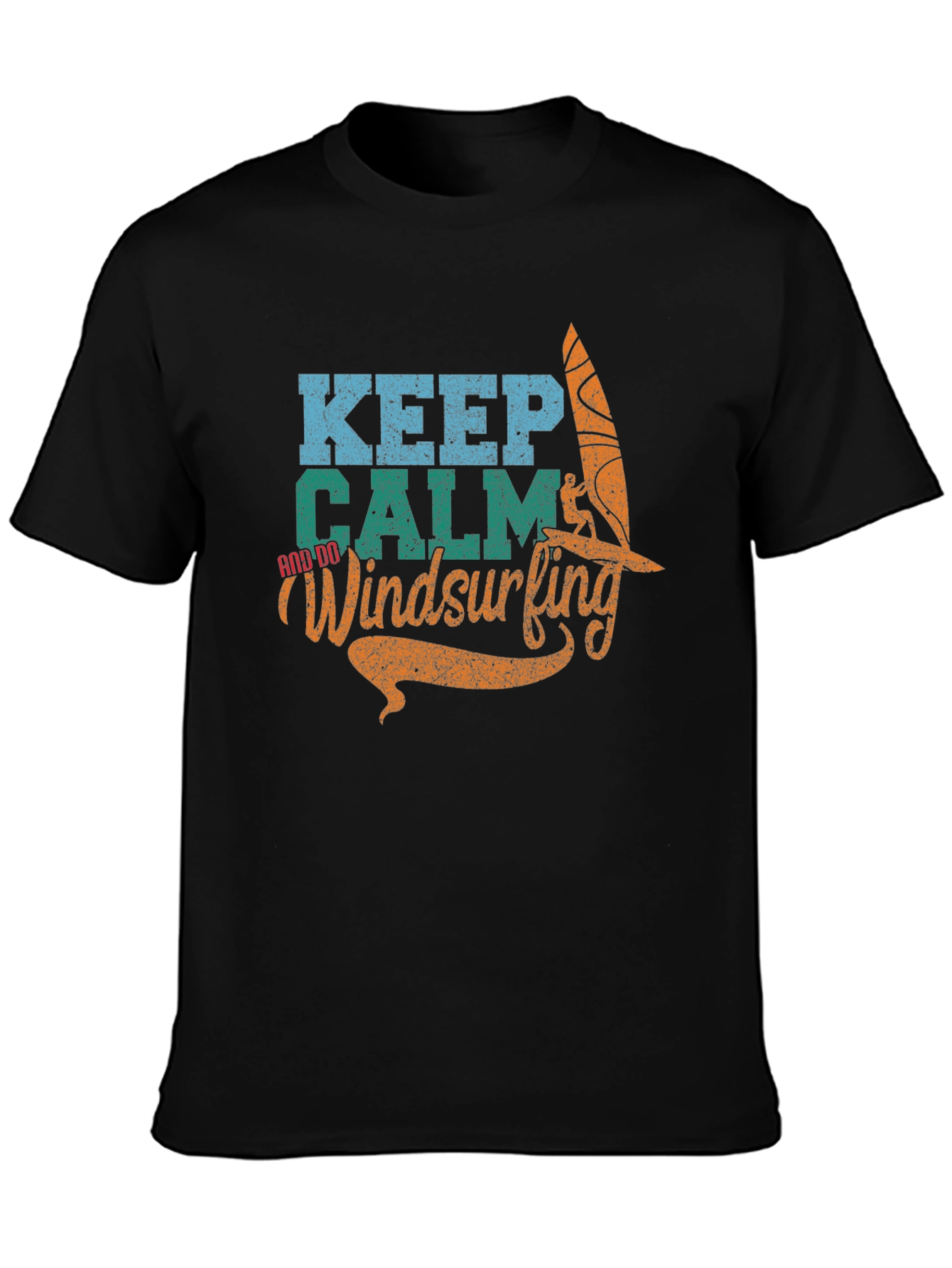 Keep Calm and Do Windsurfing Graphic T-Shirt