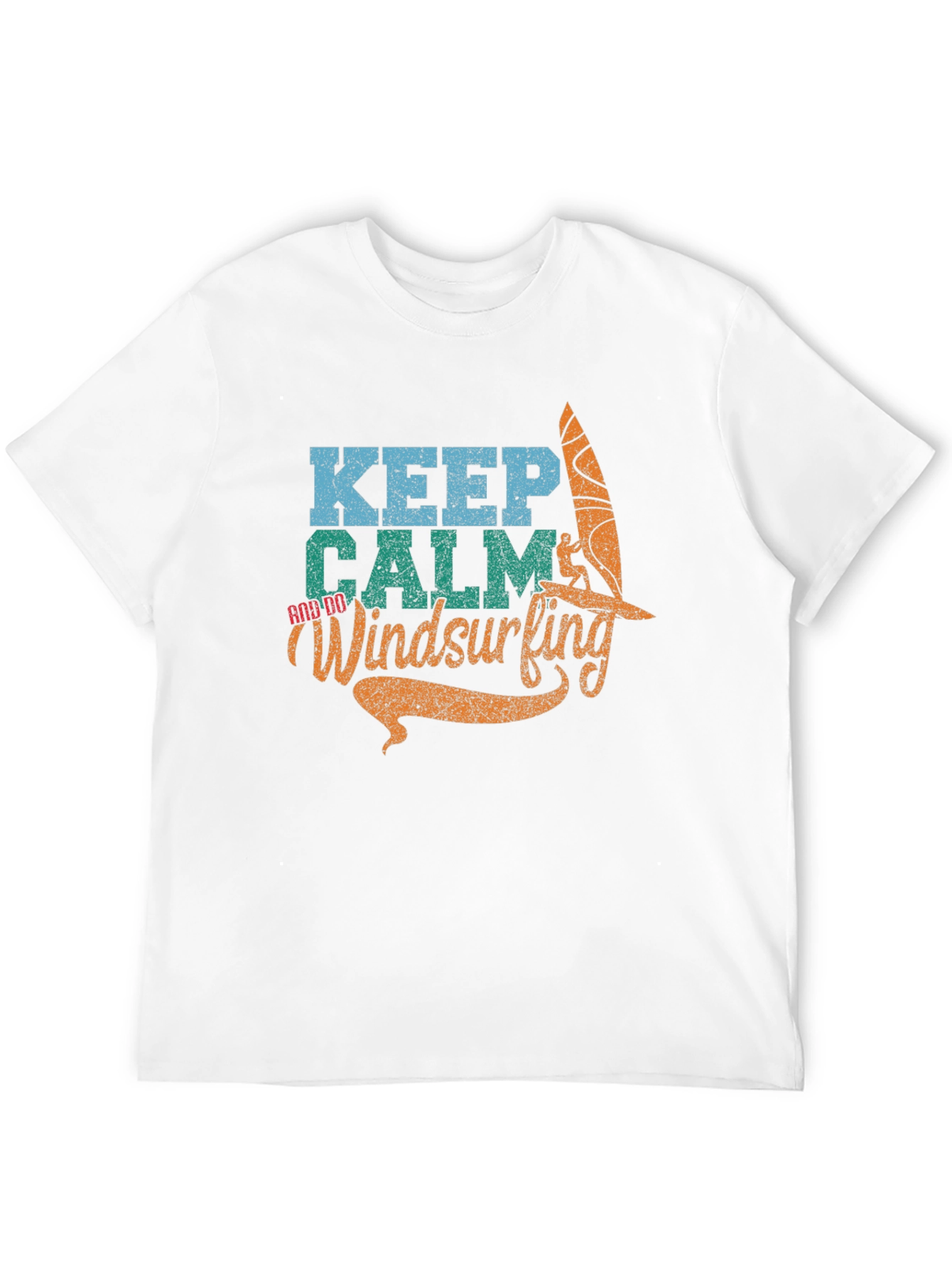 Keep Calm and Do Windsurfing Graphic T-Shirt