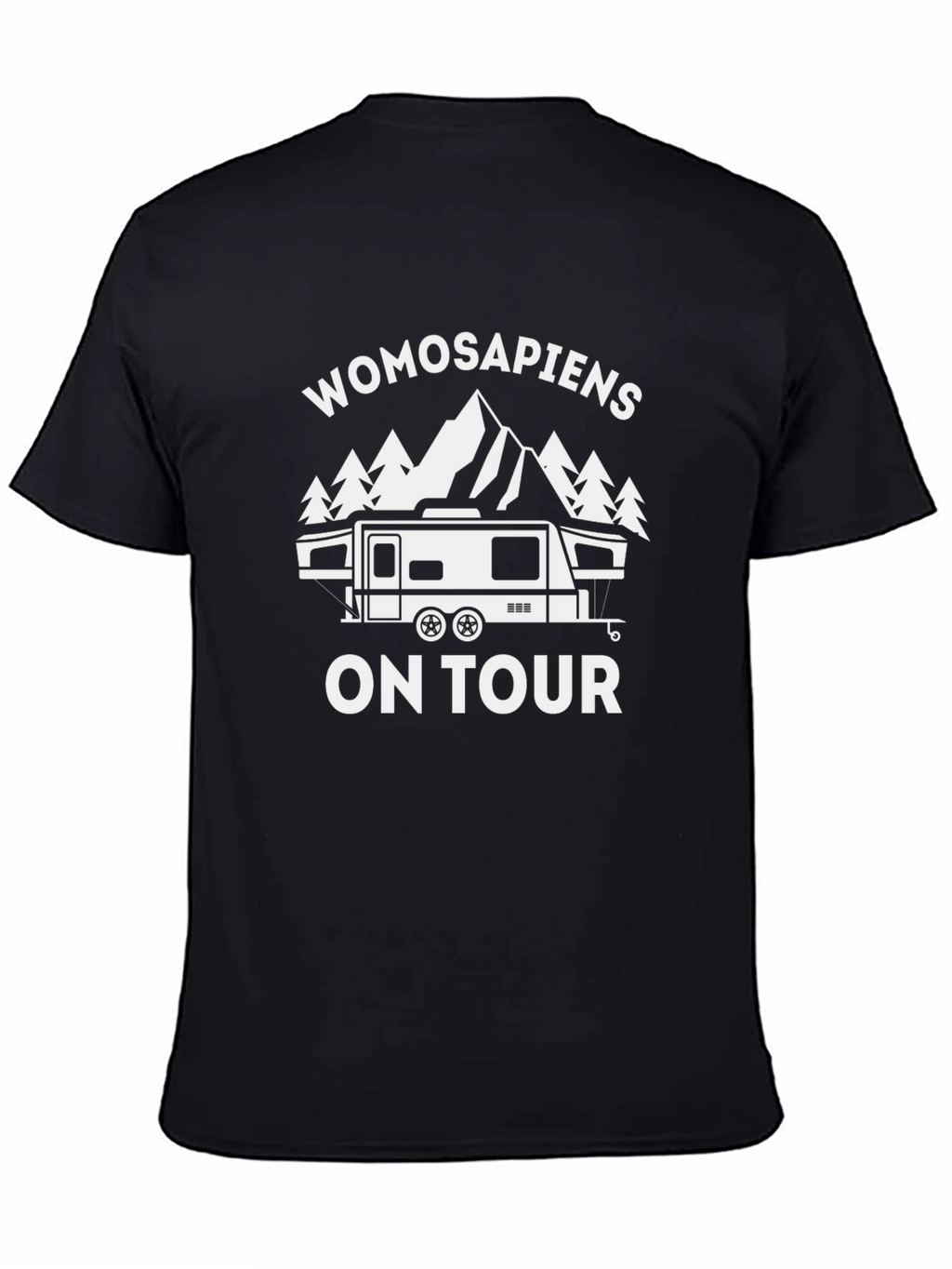 Womosapiens On Tour Graphic T-Shirt - Black