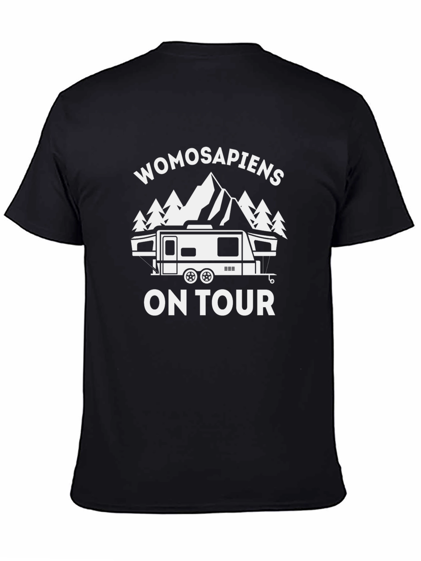 Womosapiens On Tour Graphic T-Shirt - Black
