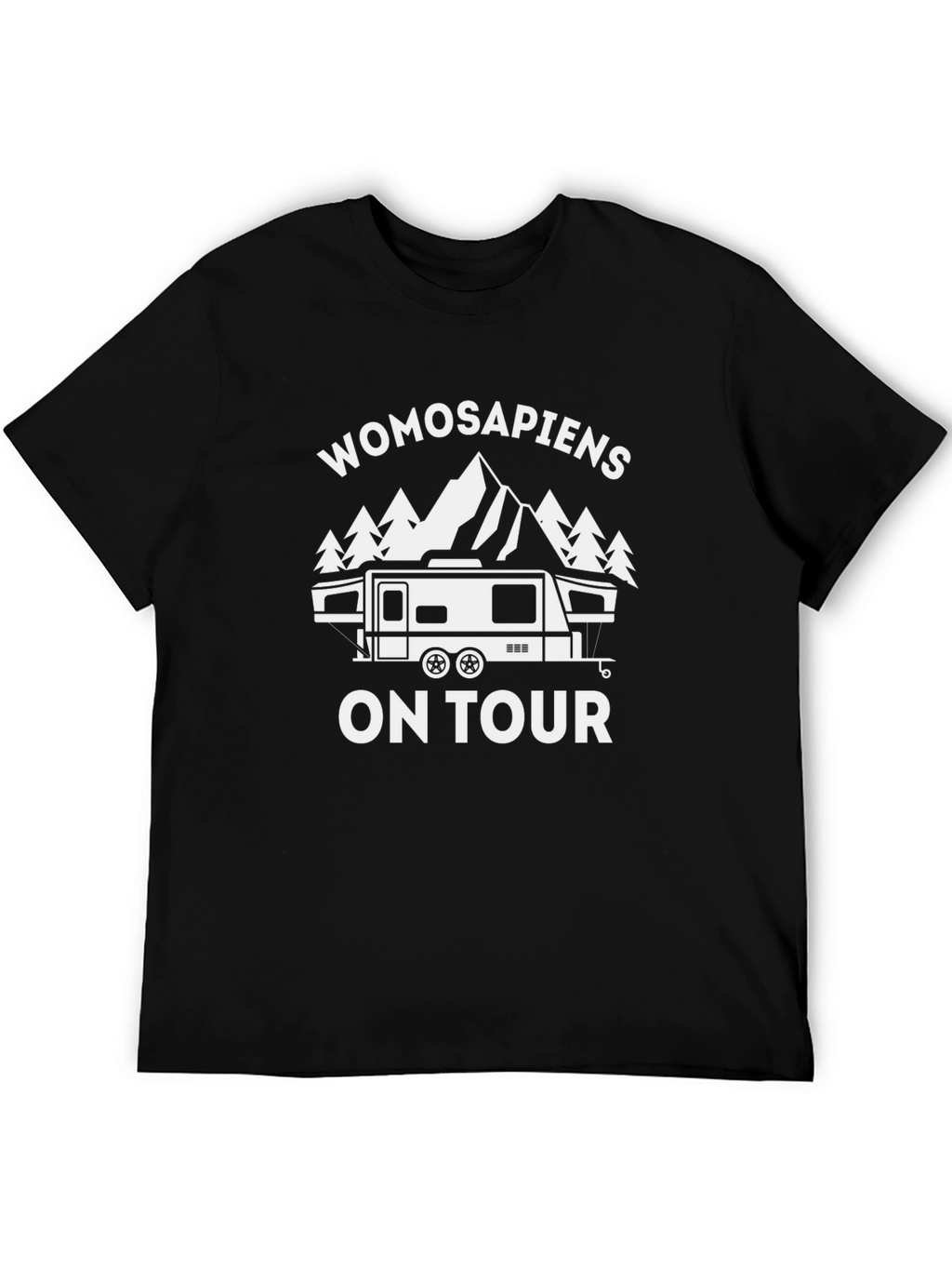 Womosapiens On Tour Graphic T-Shirt - Black