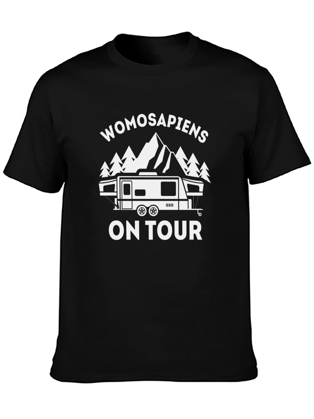 Womosapiens On Tour Graphic T-Shirt - Black
