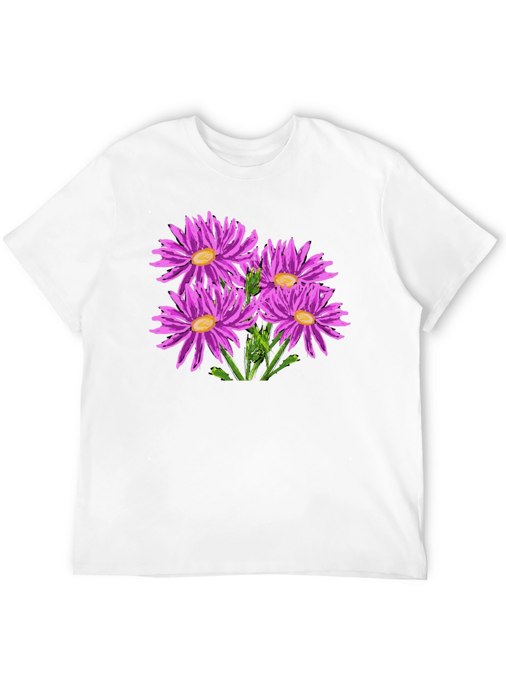 Floral Print Crew Neck T-Shirt
