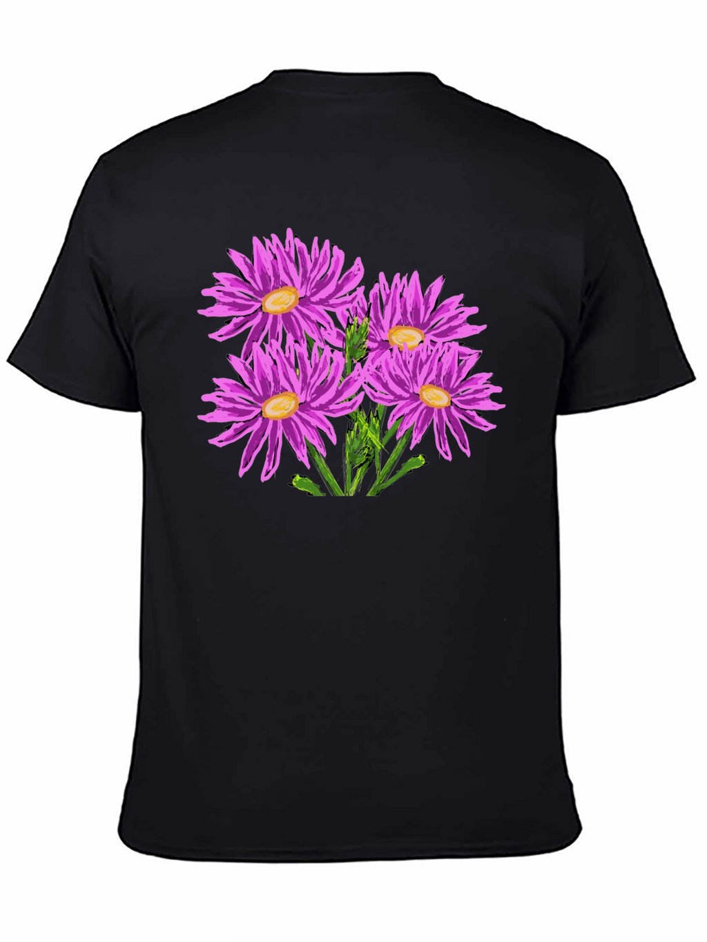 Floral Print Crew Neck T-Shirt