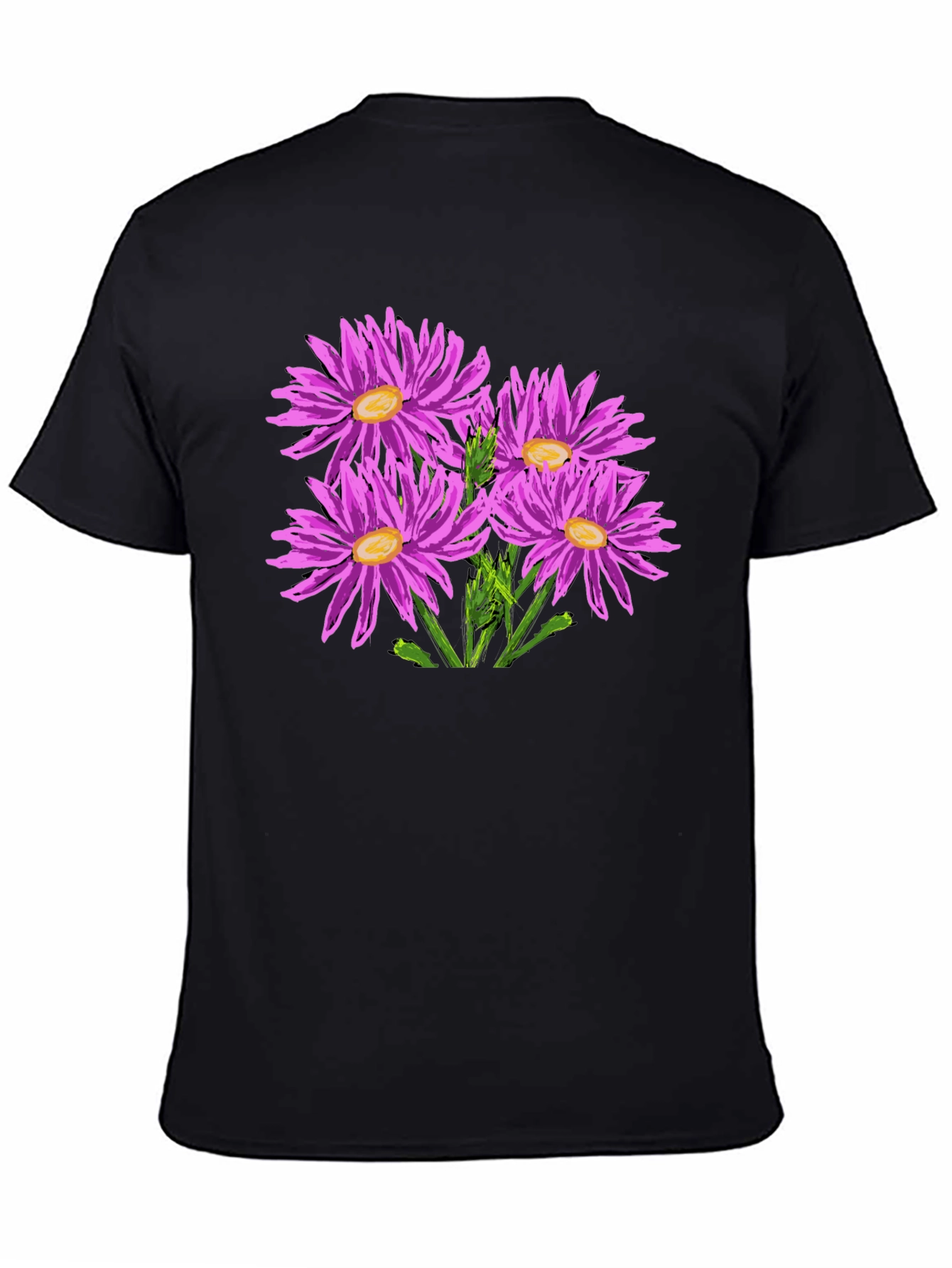 Floral Print Crew Neck T-Shirt
