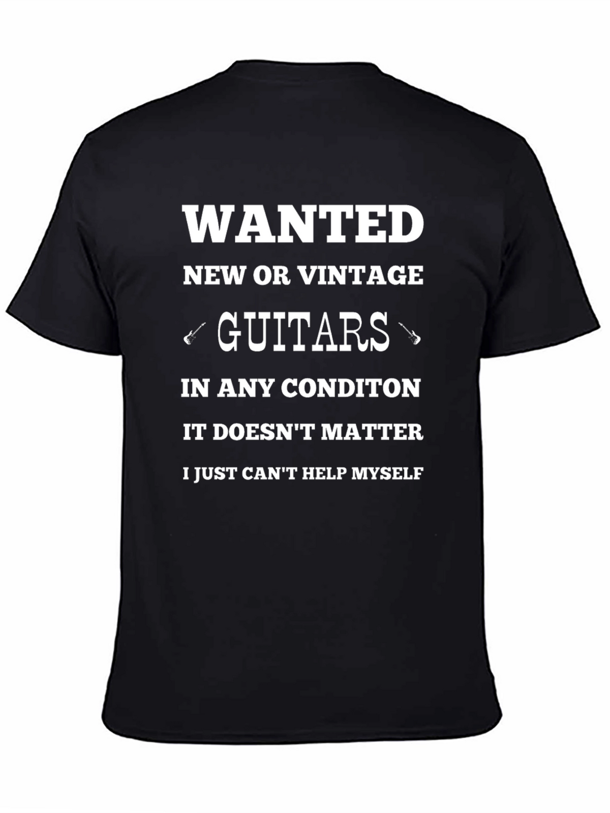 Wanted Guitars Graphic Tee - New or Vintage