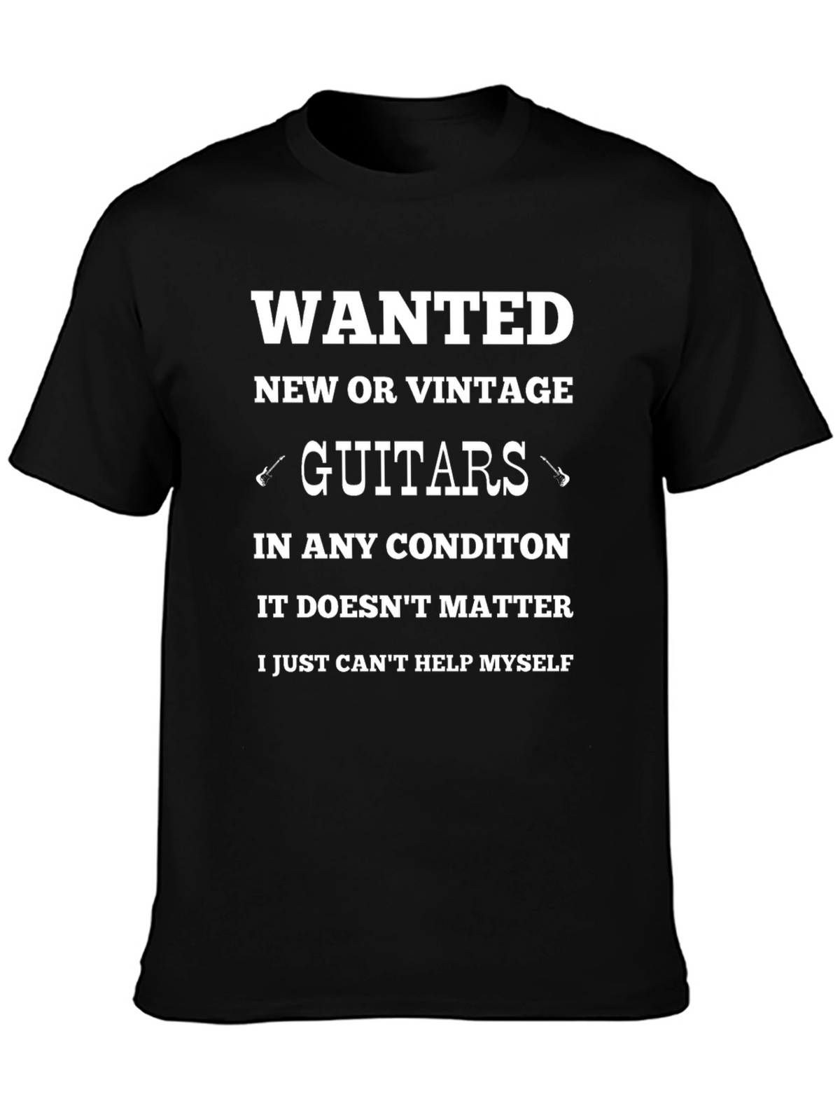 Wanted Guitars Graphic Tee - New or Vintage