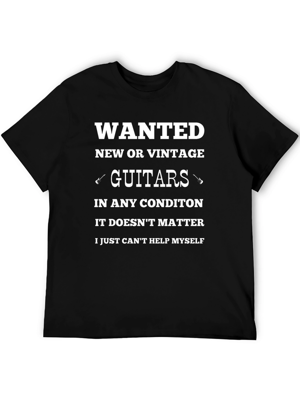 Wanted Guitars Graphic Tee - New or Vintage