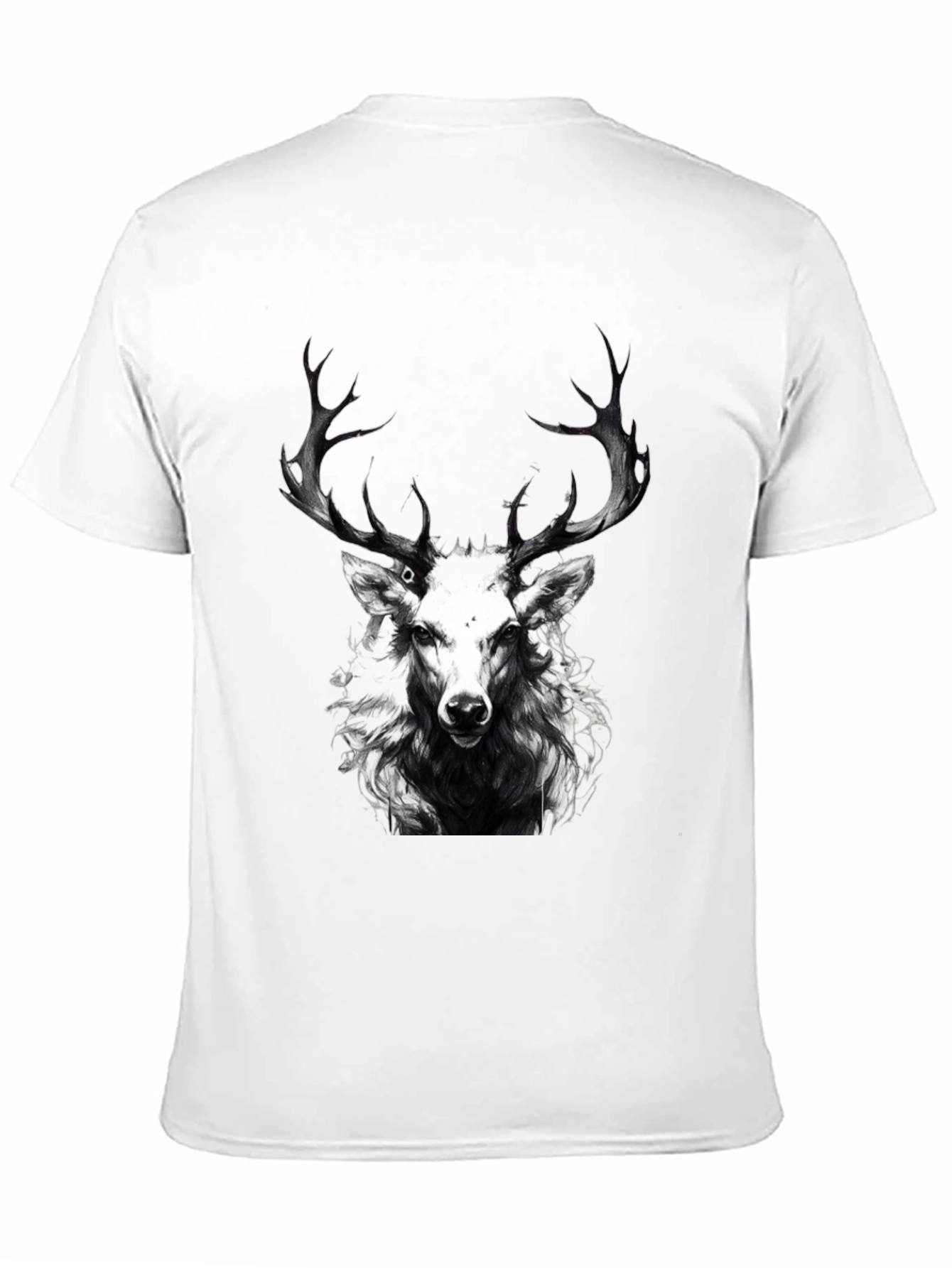 Black Deer Graphic Tee - Mens Short Sleeve Shirt