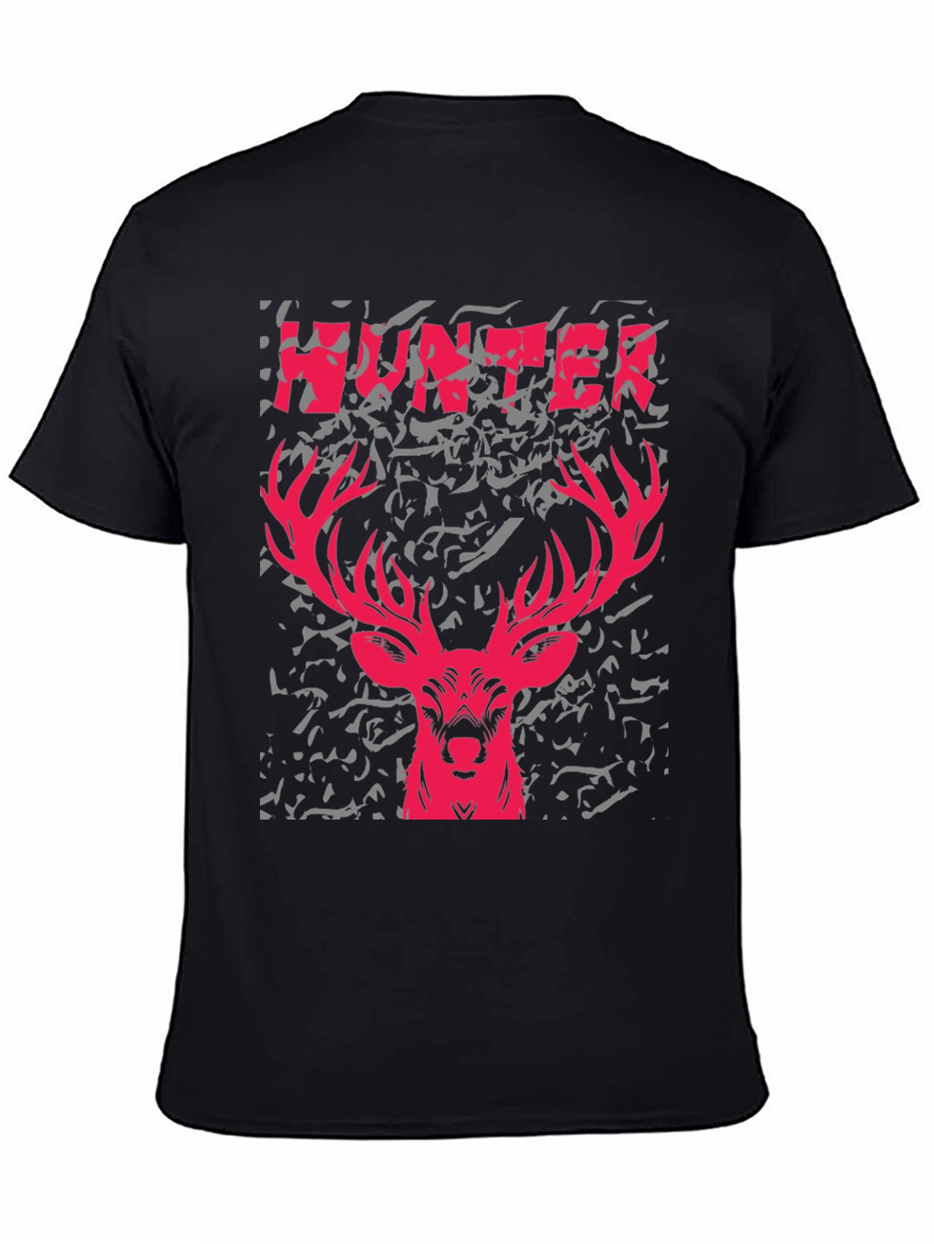 Hunter Deer Graphic Tee - Mens Black T-Shirt