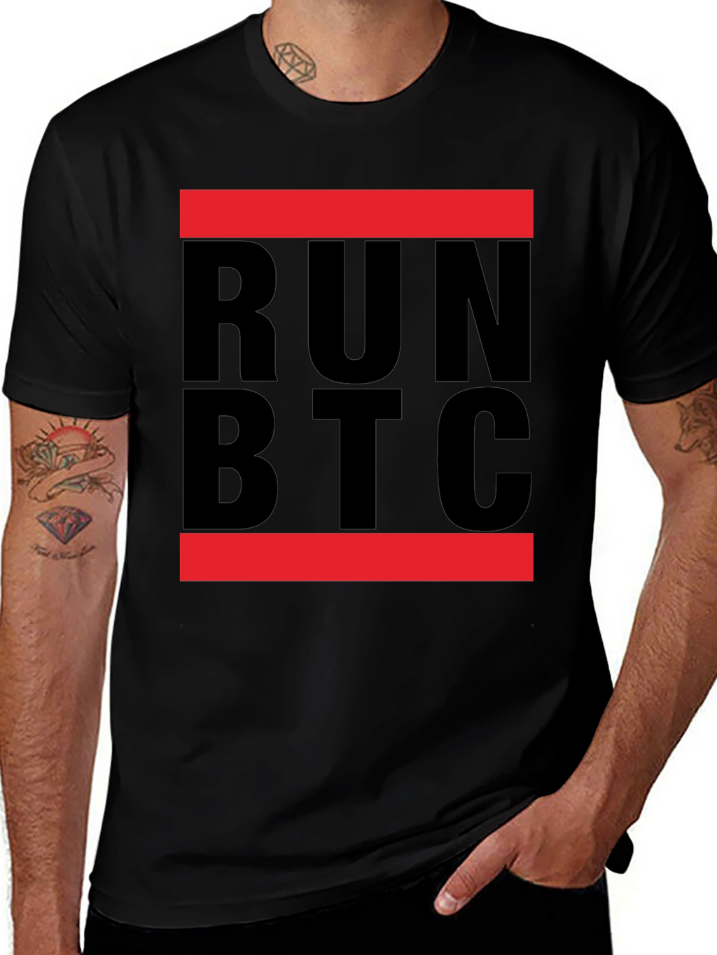 Run BTC T-Shirt - Crypto Enthusiast Tee