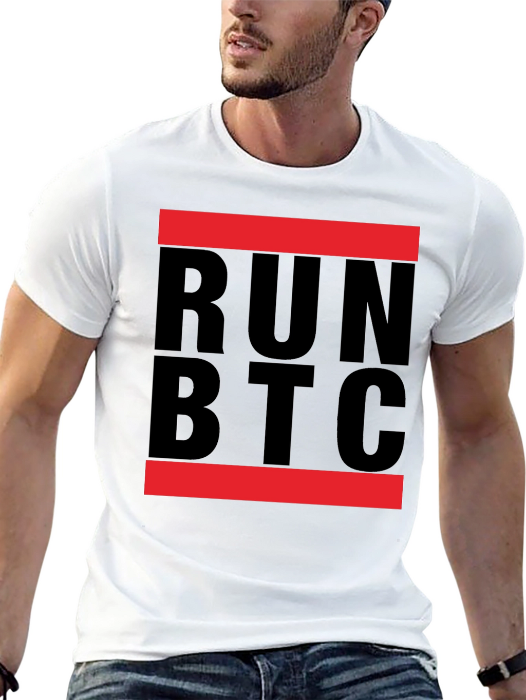 Run BTC T-Shirt - Crypto Enthusiast Tee