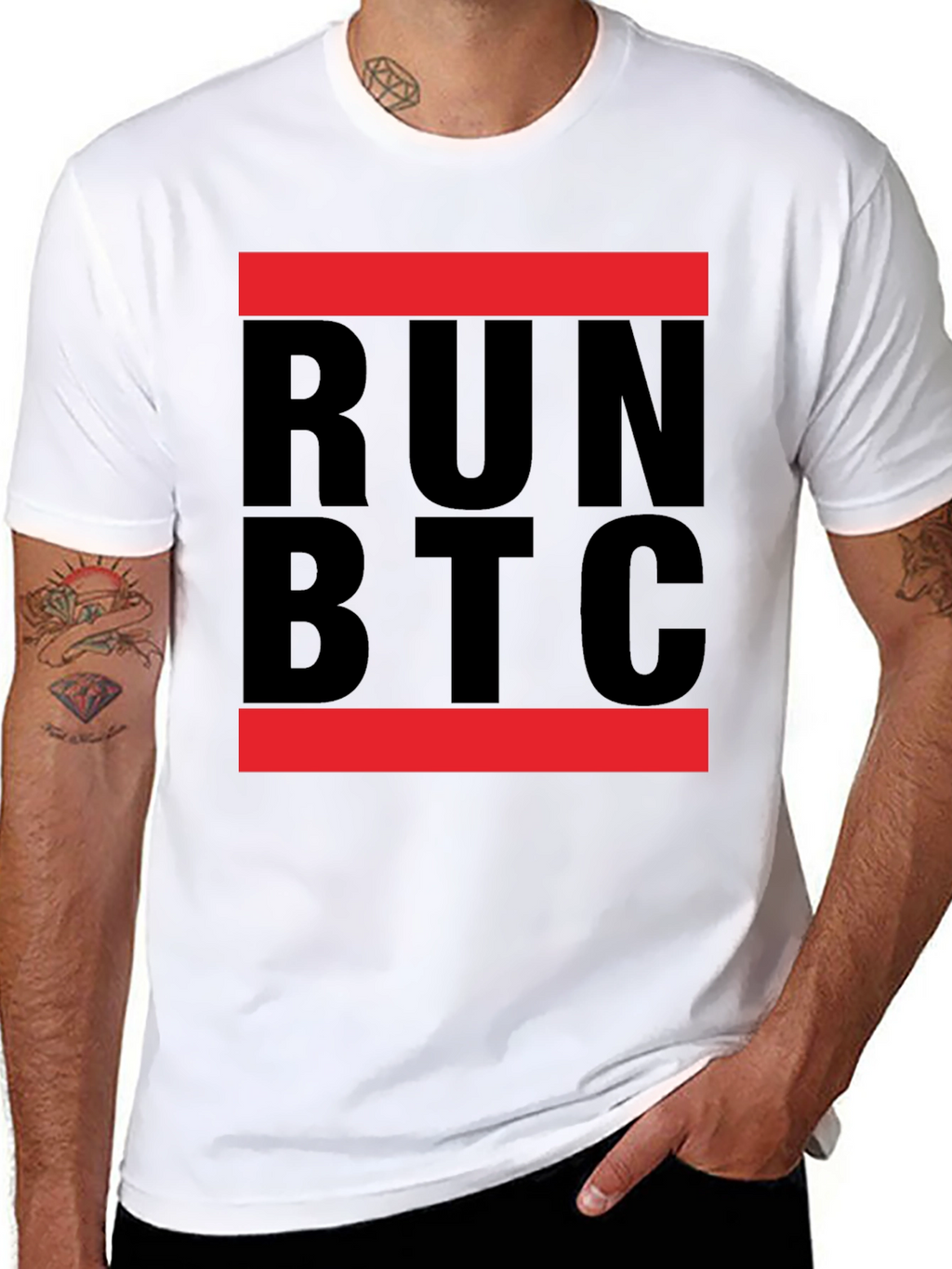 Run BTC T-Shirt - Crypto Enthusiast Tee
