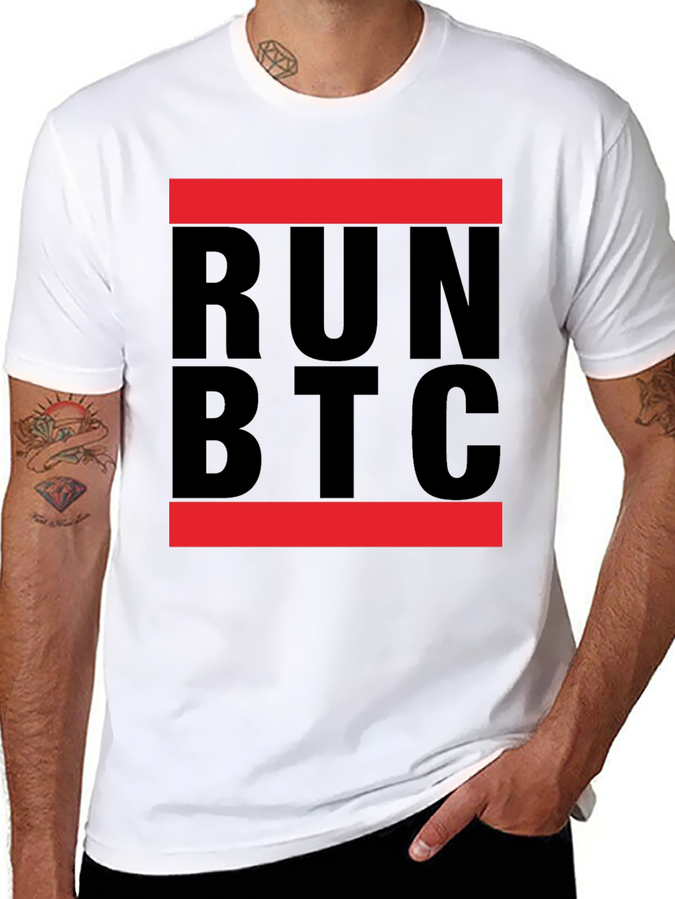 Run BTC T-Shirt - Crypto Enthusiast Tee