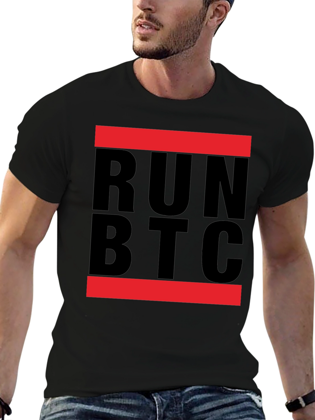 Run BTC T-Shirt - Crypto Enthusiast Tee
