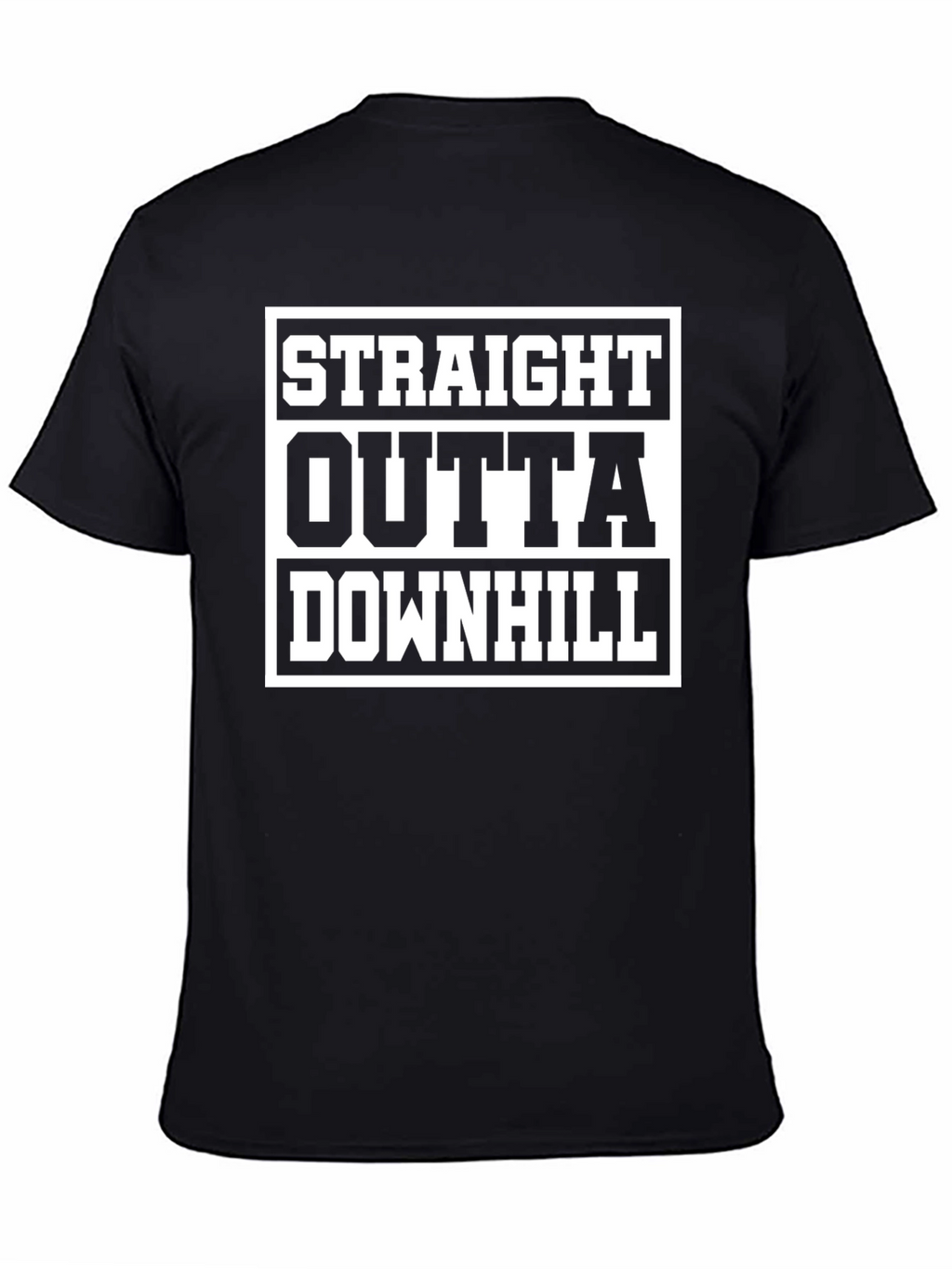 Straight Outta Downhill T-Shirt - Funny Sports Tee